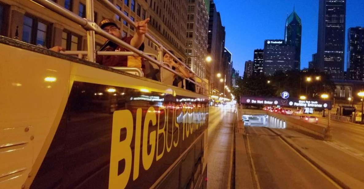 Chicago: Big Bus Panoramic Sunset Tour With Live Guide - Tour Duration and Guide Information