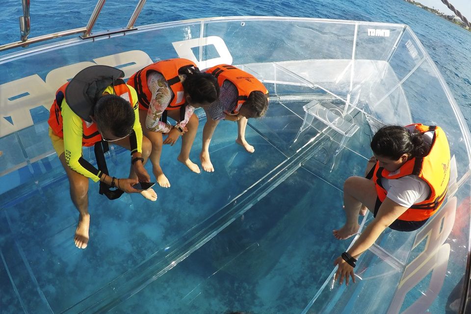 Cozumel: Clear Boat and Electric Scooter Ride