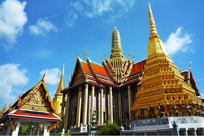 Damnern Saduak Floating Market, Grand Palace, Wat Phra Keo & Wat Pho