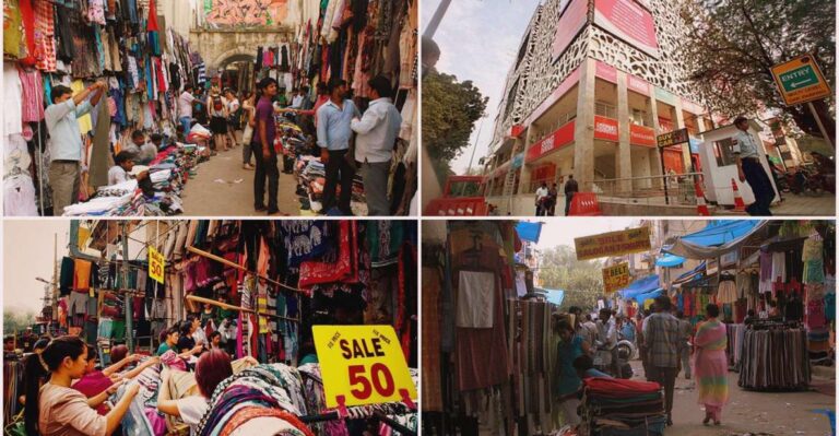 Delhi: Private Guided Shopping Tour in A/C Car With Transfer