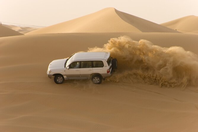 Desert Safari Abu Dhabi W/ Sand Boarding, Camel Ride & BBQ Dinner