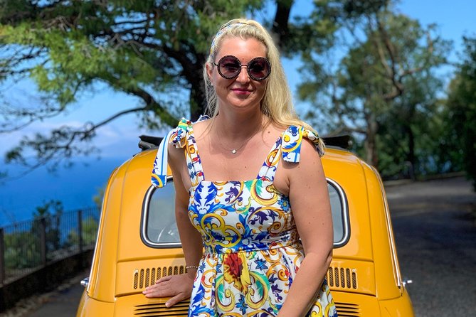 Dolce Vita Vintage Photo Experience With Yellow Fiat 500