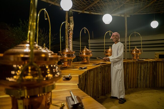 Dubai Deluxe Al-Khayma Camp Experience With 3-Cuisine Dinner