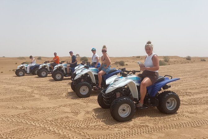 Dubai Desert 4×4 Dune Bashing, Self-Ride 30min ATV Quad, Camel Ride,Shows,Dinner