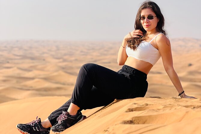 Dubai Desert Safari, BBQ, Live Shows, Camel, Sandboard (7-Hours)