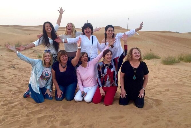 Dubai Desert Safari Dune Bashing, Camel Ride, Sand Boarding, BBQ Dinner.