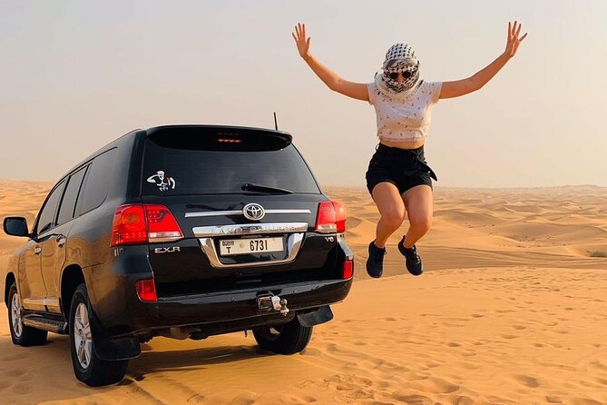 Dubai Desert Safari With 4×4 Dune Bashing,Camel Ride Sand Board