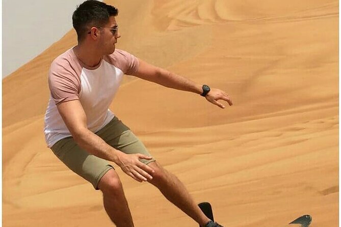 Dubai Dune Bashing, Sand Boarding and Camels With Barbeque