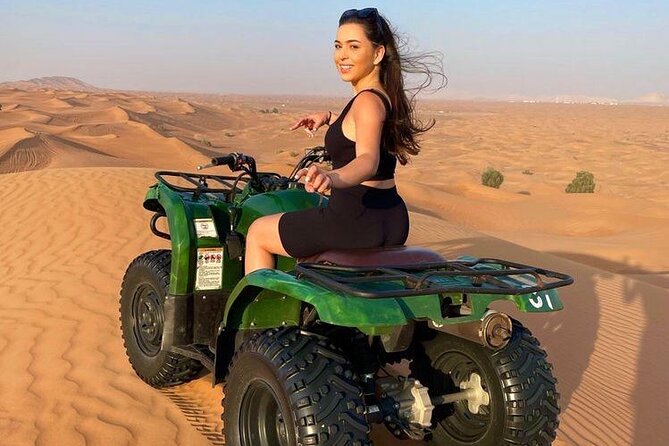 Dubai Dunes Safari With Quad Bike, Camel Ride, BBQ Dinner & Live Shows