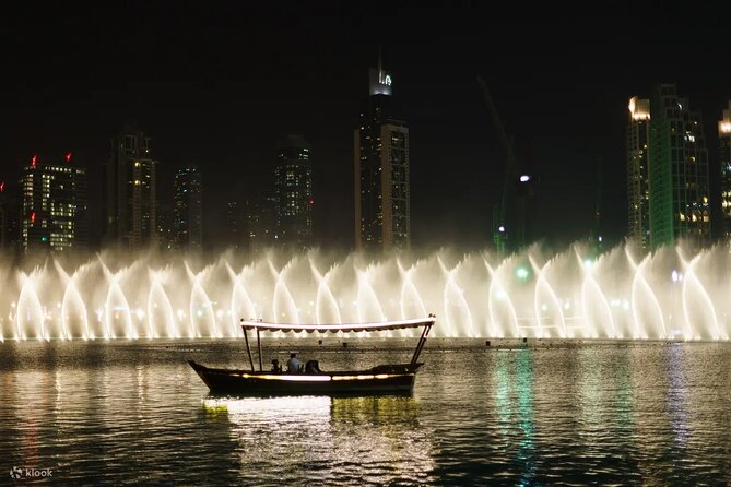 Dubai Fountain Show Boat Lake Ride or Bridge Walk With Options - Weather and Cancellation Guidelines