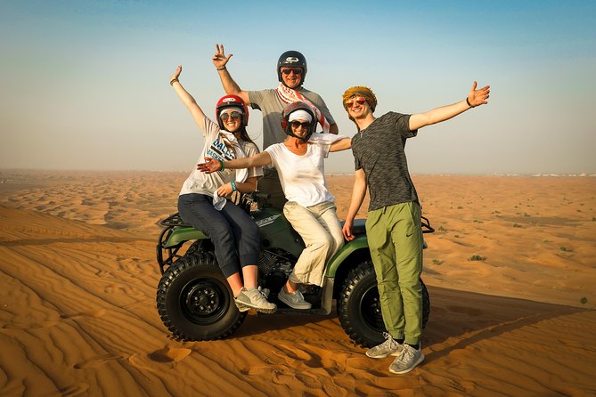 Dubai: Half-Day Quad Bike Safari, Camel Ride & Refreshment