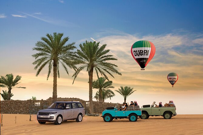 1 dubai hot air balloon ride with vintage land rover breakfast Dubai Hot Air Balloon Ride With Vintage Land Rover & Breakfast