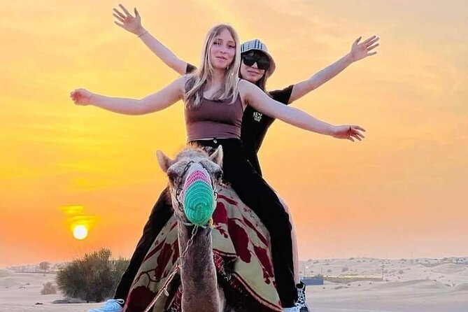Dubai Private Evening Safari: Dune Bashing, Camel Ride, Dinner