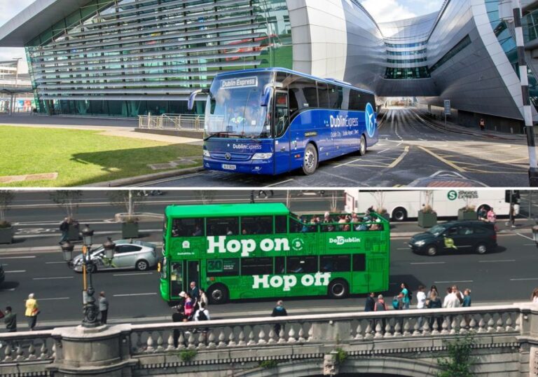 Dublin: Airport Transfer and Hop-On Hop-Off Bus Ticket