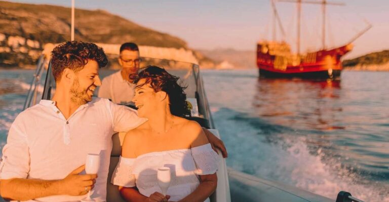 Dubrovnik: Private Boat Cruise at Sunset With Champagne