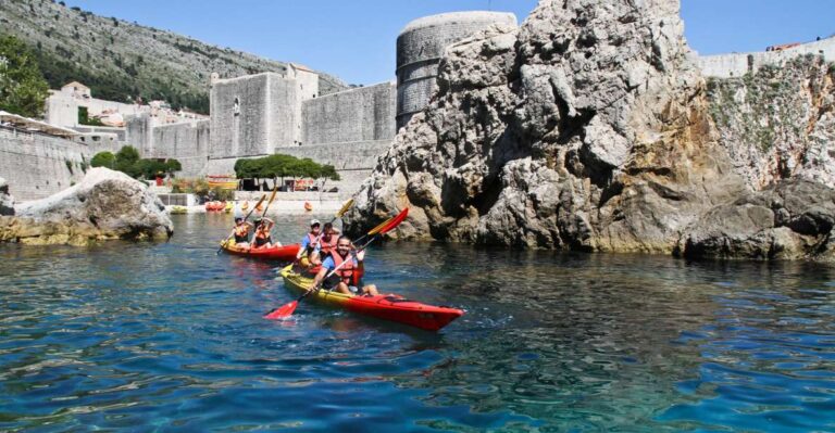 Dubrovnik: Sea Kayaking Tour With Fruit Snack