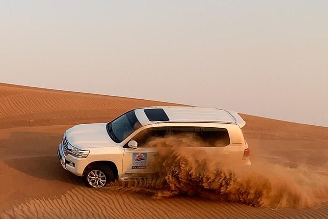 DXB Morning Desert Safari With Camel Ride & Sand Boarding