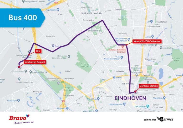 Eindhoven: Airport Express Bus to or From City Center