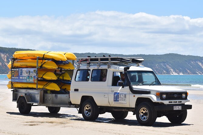 Epic Stand Up Paddle Board Lesson and Coloured Sands 4WD Tour Rainbow Beach