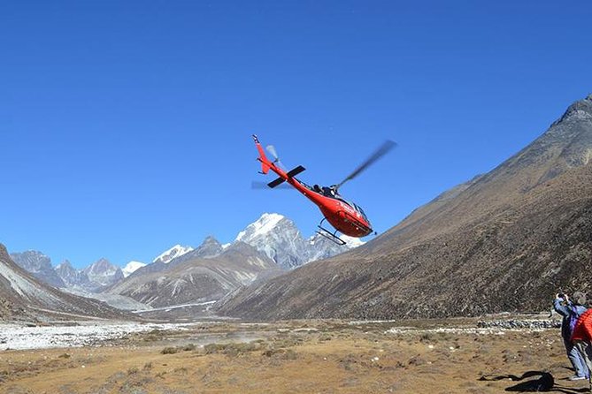 1 everest base camp helicopter tour landing at hotel everest view Everest Base Camp Helicopter Tour Landing at Hotel Everest View