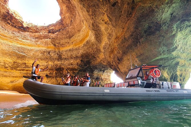 Fast Adventure to the Benagil Caves on a Speedboat – Starting at Lagos