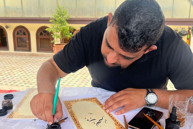 1 fez calligraphy classes at palais bab sahra Fez Calligraphy Classes at Palais Bab Sahra
