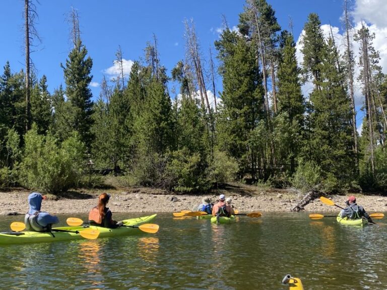 Frisco: Dillon Reservoir Guided Island Tour by Kayak