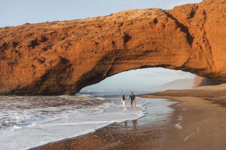 From Agadir or Taghazout: Legzira Beach and Tiznit Tour