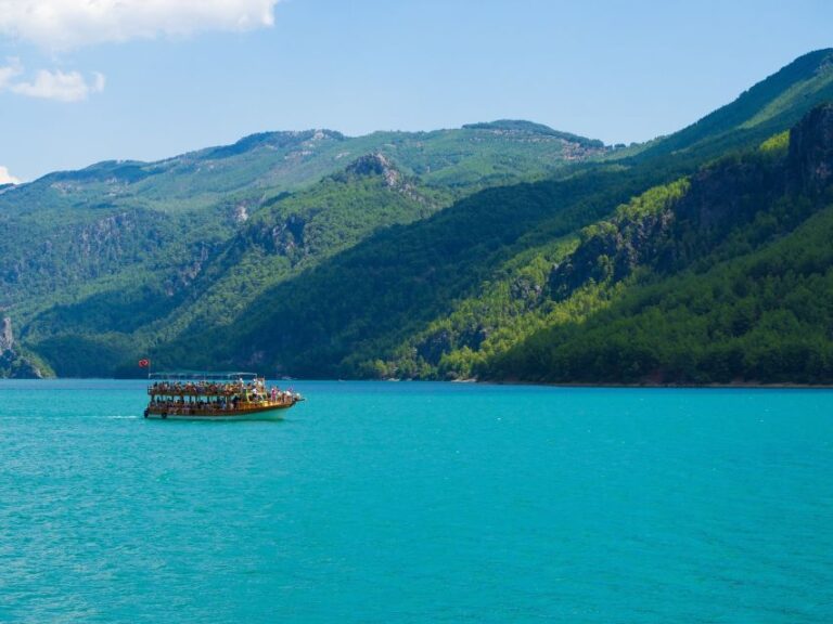 From Alanya: Green Canyon Boat Trip With Lunch and Drinks