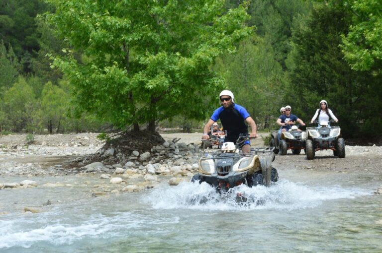 From Antalya: Fully Combo Zipline, Quad Safari,Rafting,Lunch