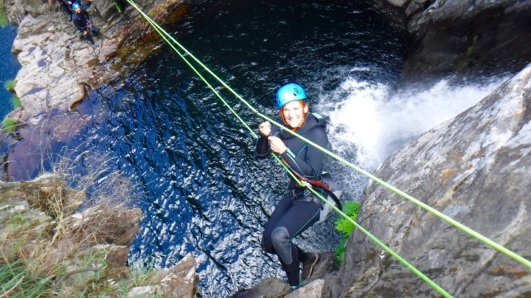From Aveiro: Guided Canyoning Tour With Hotel Transfers