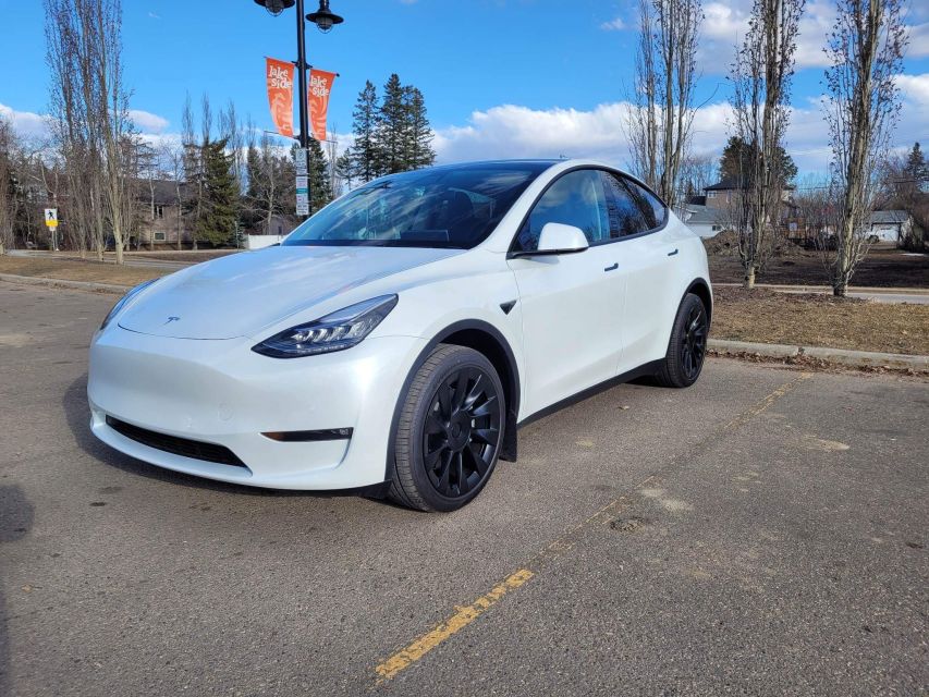 1 from calgary airport private transfer to banff by tesla From Calgary Airport: Private Transfer to Banff by Tesla