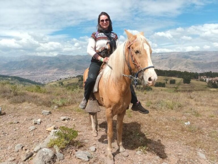 From Cusco: Temple of the Moon Horseback Tour With Transfer