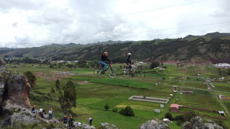 From Cusco: Via Ferrata, Bike Zipline and Rappel
