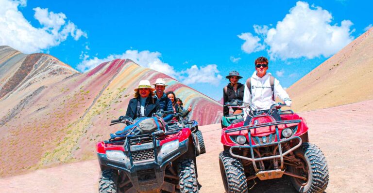 From Cusco: Vinicunca Rainbow Mountain ATV Tour With Meals