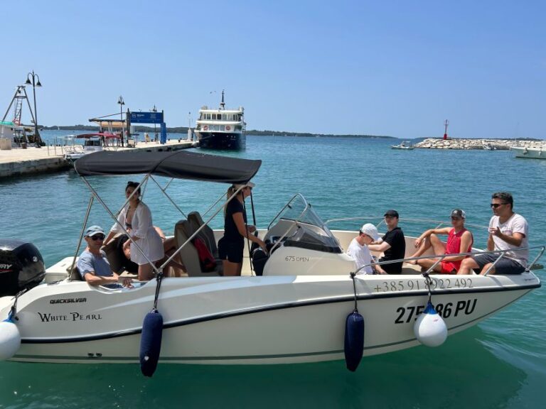 From Fazana: Rovinj Full Day Private Boat Tour