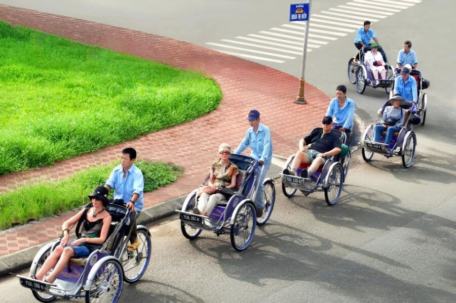 From Hue: Hue Evening Foodie Cyclo Tour.