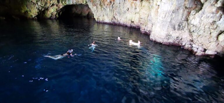 From Hvar: Blue Cave, Green Cave, and Islands Boat Tour