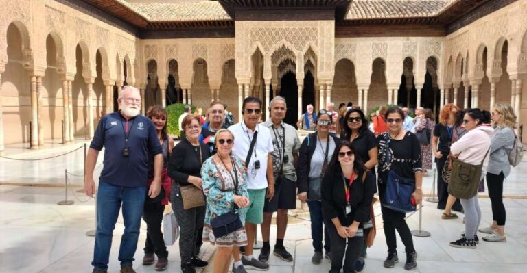 From Jaen: Alhambra Guided Tour With Entry Tickets