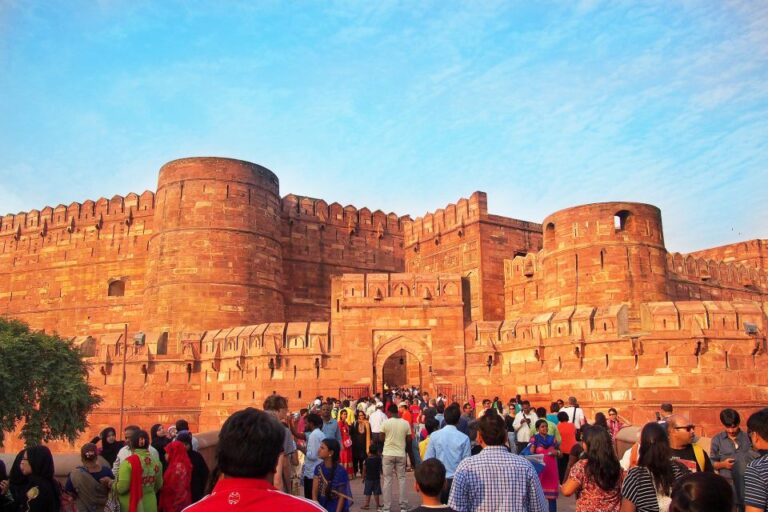 From Jaipur: Private Sunrise Tour of Taj Mahal & Agra Fort