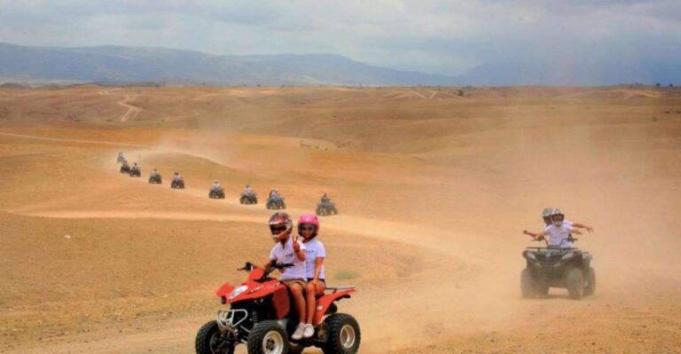 From Marrakech: Quad Bike and Dinner Show in Agafay Desert