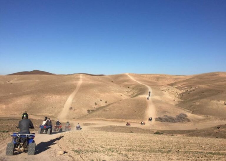 From Marrakech: Quad Bike & Dinner Show in Agafay Desert