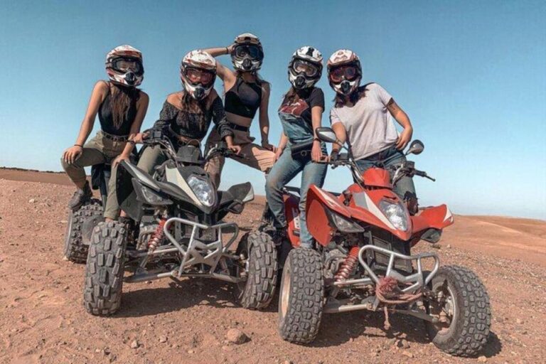 From Marrakech: Quad Biking& Pool & Lunch in Agafay Desert