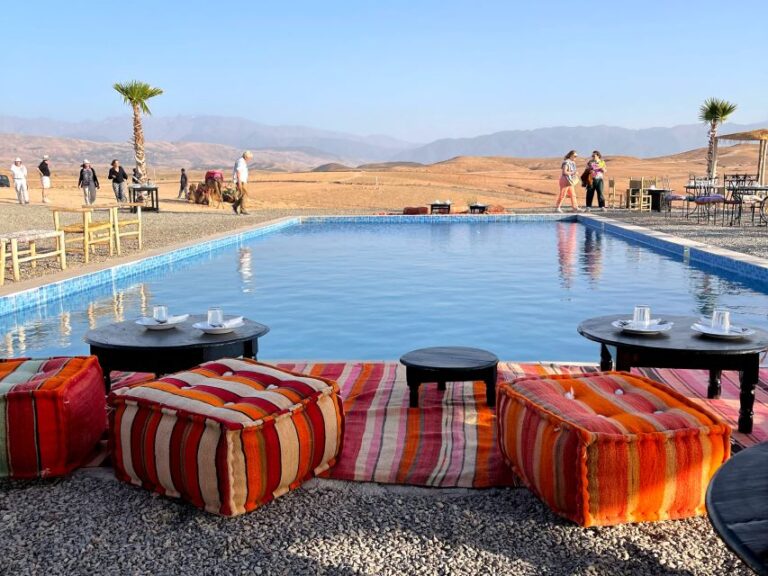 From Marrakesh: Agafay Desert Day Trip W/ Swimming and Lunch