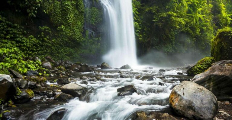 From Mataram: Sendang Gile Waterfall & Senaru Village Tour