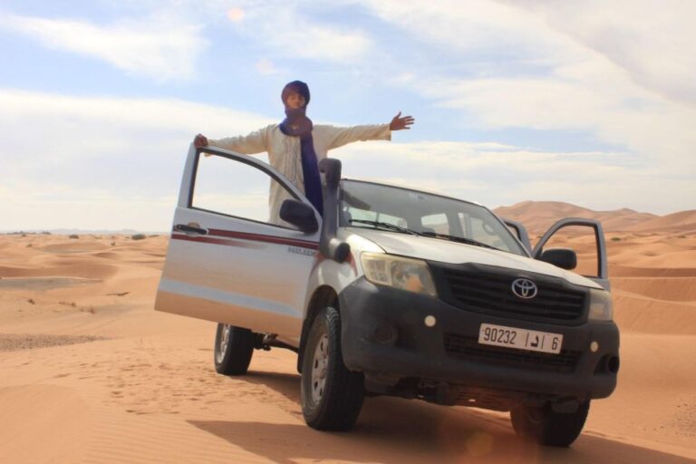 From Merzouga:Desert Overnight in Heated Tent and Camel Ride