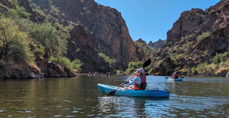 From Mesa: Self-Guided Kayaking Trip on Saguaro Lake