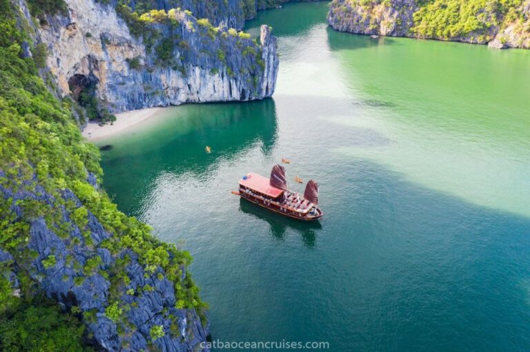 From Ninh Binh: 2-Day Guided Lan Ha Bay Cruise With Meals