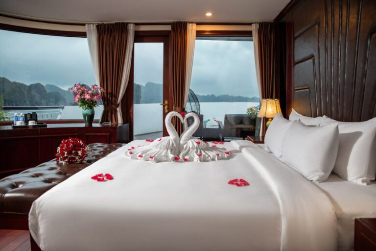 From Ninh Binh Dora Cruise Ha Long Bay: Private Balcony Room