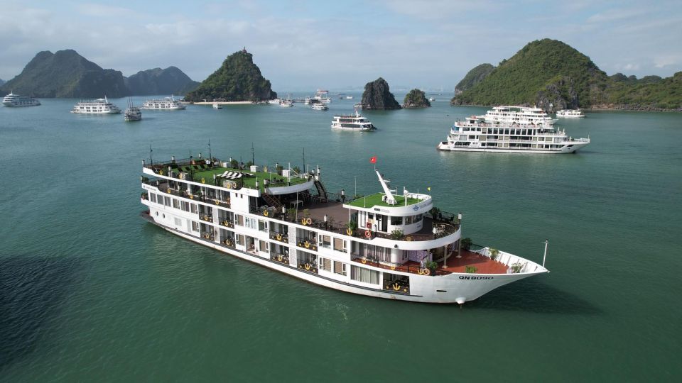 1 from ninh binh ha long bay 5 star cruise private balcony From Ninh Binh : Ha Long Bay 5 Star Cruise , Private Balcony